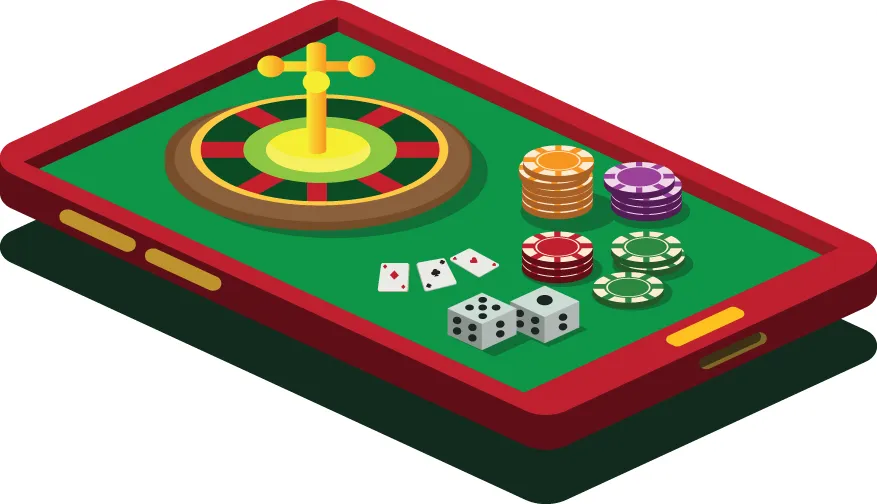 An illustration shows a board with coins related to a few games in it.