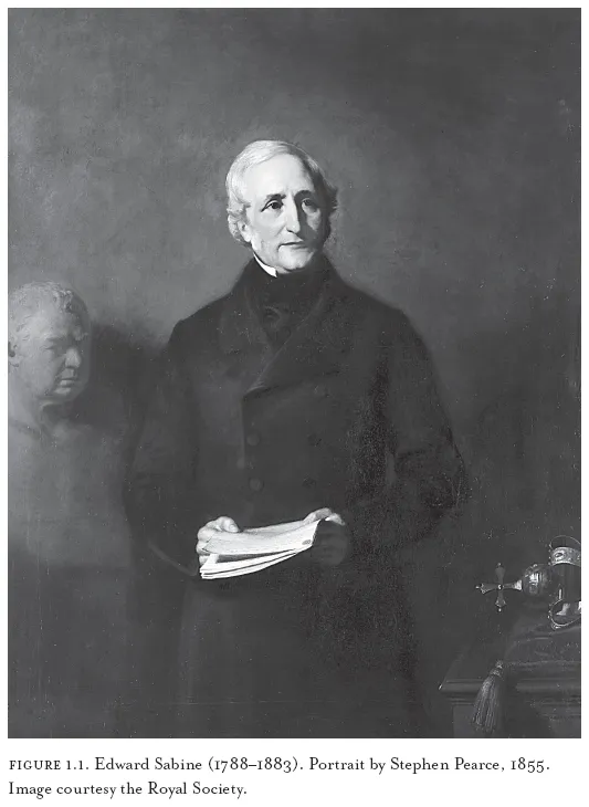 Image: FIGURE 1.1. Edward Sabine (1788–1883). Portrait by Stephen Pearce, 1855. Image courtesy the Royal Society.