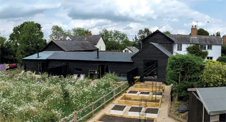FIGURE 1.2 Benefits of flexible working means still being able to work on projects such as this stables and barn conversion, even with a family