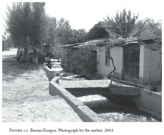 Image: Figure 1.1. Bazaar-Korgon. Photograph by the author, 2003.