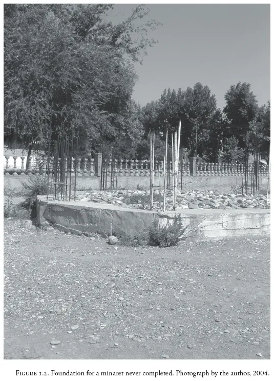 Image: Figure 1.2. Foundation for a minaret never completed. Photograph by the author, 2004.