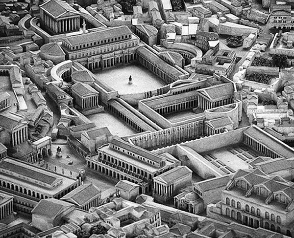 Plastico di Roma Antica, realizzato da Italo Gismondi per la Mostra Augustea della Romanità inaugurata nel 1937. Museo della Civiltà Romana, Eur, Roma.