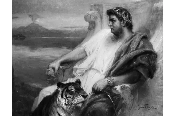 Nerone a Baia, olio su tela del pittore polacco Jan Styka, 1900 ca., collezione privata, Polonia.