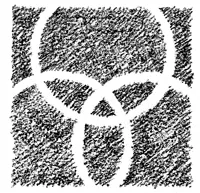 Three joined circles