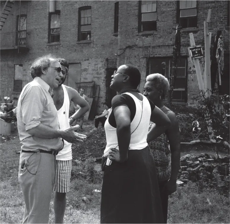 18. William Kunstler and clients. Fort Apache, the Bronx, New York, 1988.