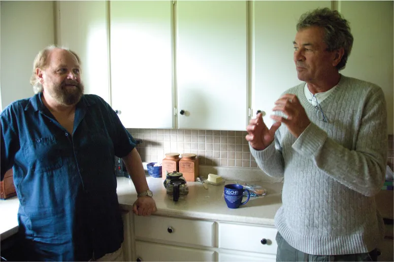 2. Nick Blagona (audio engineer) and Ian Gillan (musician). Dundas, Ontario, 2008.