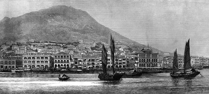 Figure 1.1. An illustration published in the British press, showing the thriving port of Victoria, 1887. (Source: The Graphic, Mary Evans Picture Library)