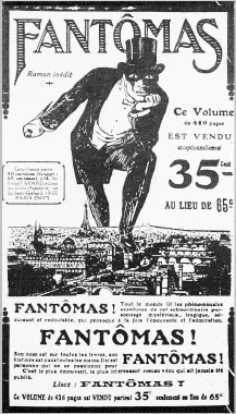 35. Pubblicità per Fantômas, 1911.