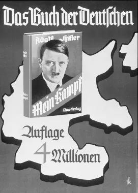 38. Pubblicità per Mein kampf di Hitler, 1935.