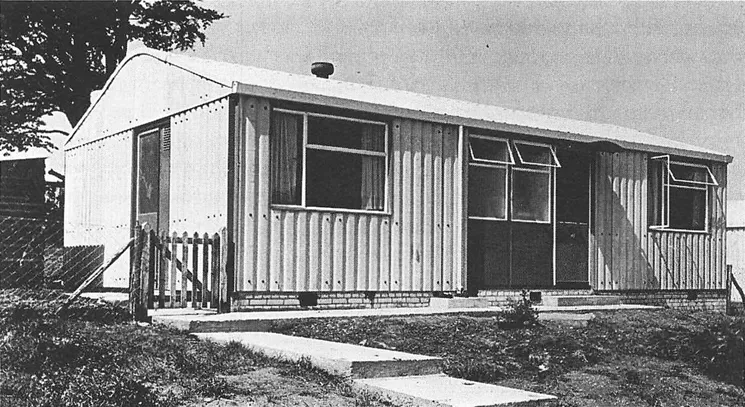 Figure 1.3. Arcon bungalow preserved at Avoncroft Museum of Buildings, Bromsgrove. (By courtesy of Avoncroft Museum of Buildings)