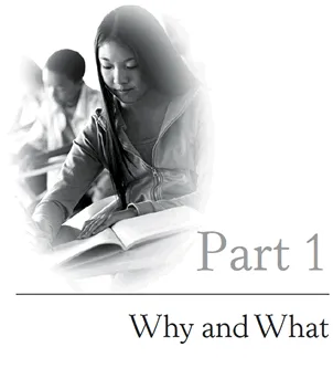 Part 1 Why and What. This section opens with an explanation of the rationale behind assignments and continues with a description of the basic elements of assignments: prompts, rubrics, and products.