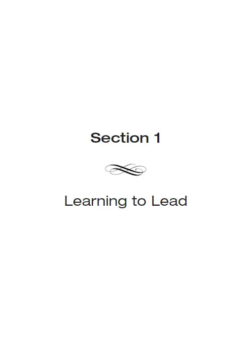 Section 1 divider page