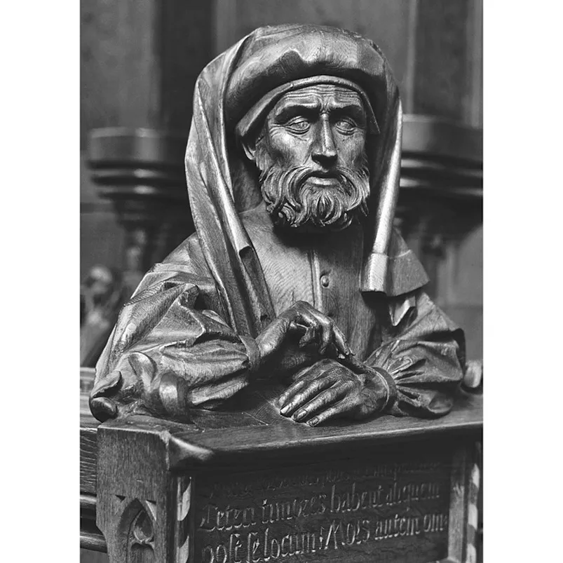 Seneca sicuramente sapeva quali rischi correva tornando a Roma e mettendo il suo talento al servizio di Agrippina e Nerone. L’autore di questo busto medievale stabilisce un legame fra gli scritti di Seneca e il suo suicidio: la penna diventa il bisturi con cui si recise le vene.