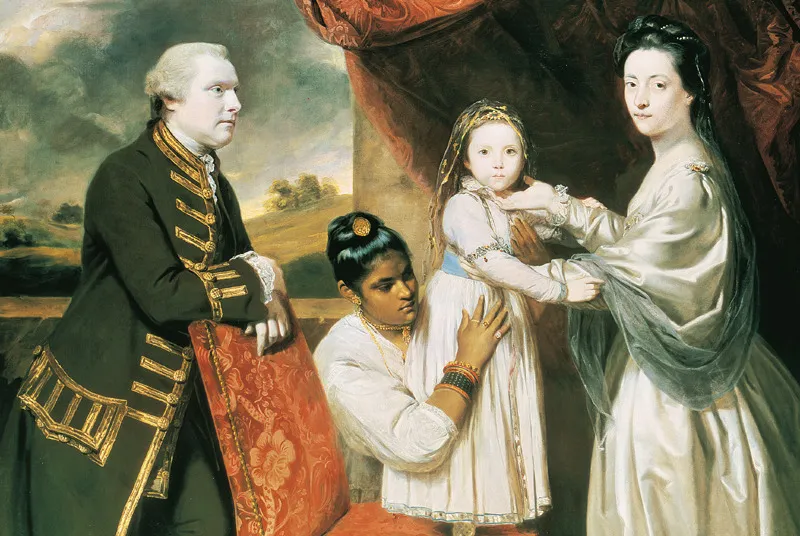 Sir Joshua Reynolds, Robert Clive con la sua famiglia e una cameriera indiana (1765-66 ca).
