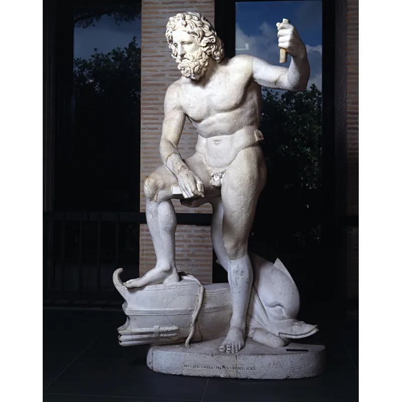 Poseidone, copia romana dell’originale in bronzo eseguito da Lisippo nel IV secolo a.C. 