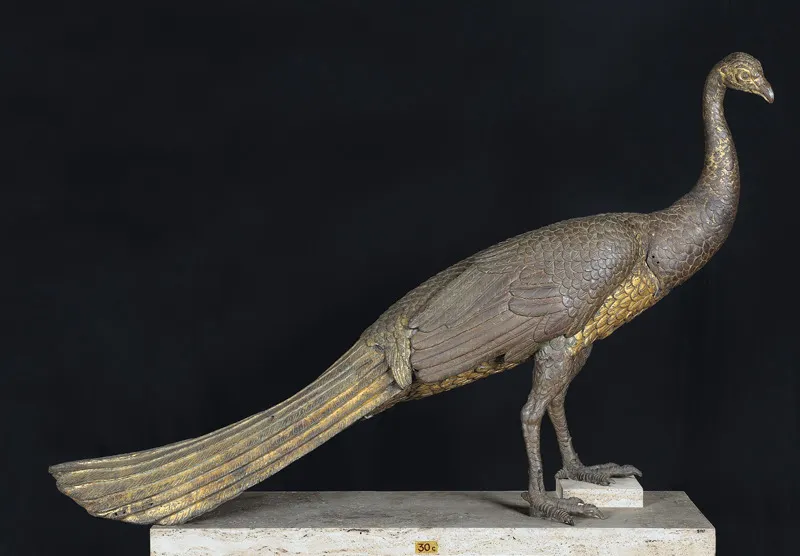 Pavone in bronzo, II secolo d.C. 