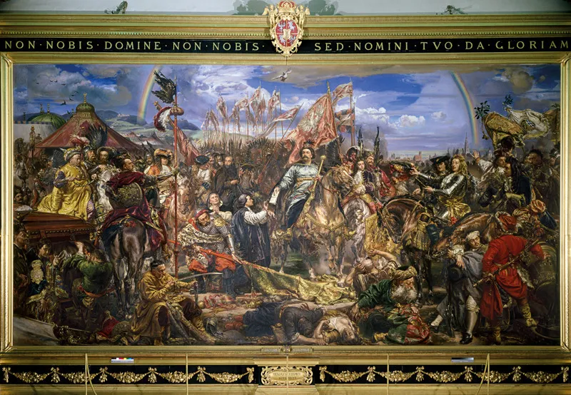 Jan Matejko,  La vittoria di Jan III Sobieski sotto le mura di Vienna nel 1683, 1883. 
