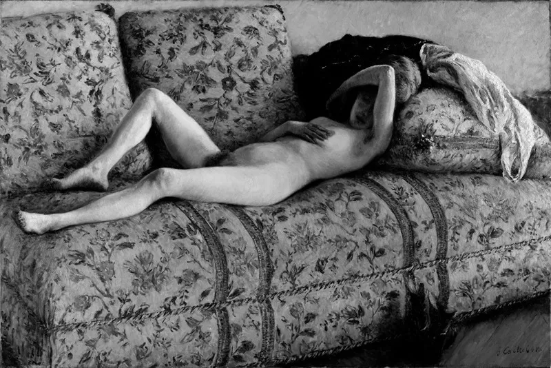 Gustave Caillebotte, Nudo sul divano (1880). Minneapolis, Institute of Arts (Foto © Mondadori Portfolio/Bridgeman Images)