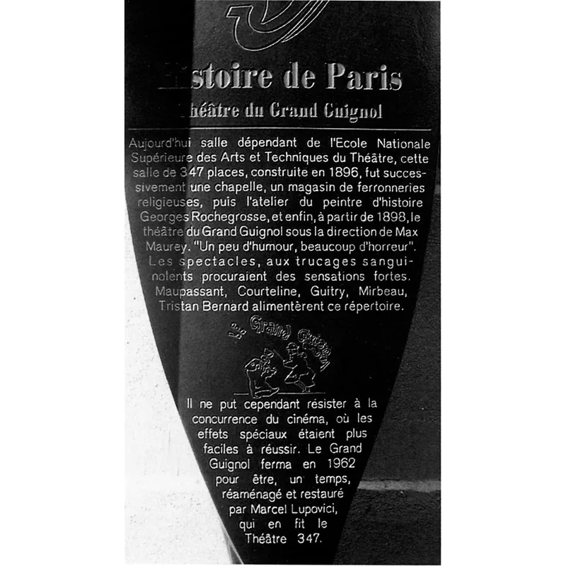 Locandina di uno dei suoi terrorizzanti spettacoli. (Foto © Roger-Viollet/Archivi Alinari)