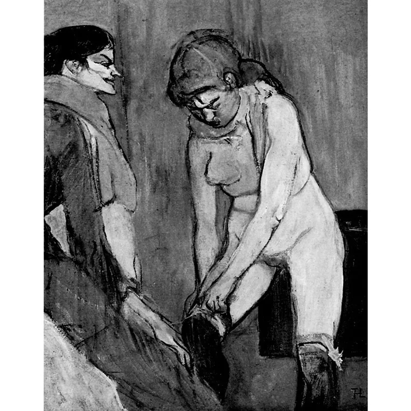 Henri de Toulouse-Lautrec, Donna che si infila la calza (ca. 1894). Parigi, Musée d’Orsay (Foto © Mondadori Portfolio/Bridgeman Images)