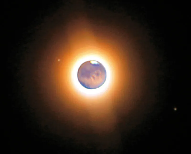 Marte con le sue lune.