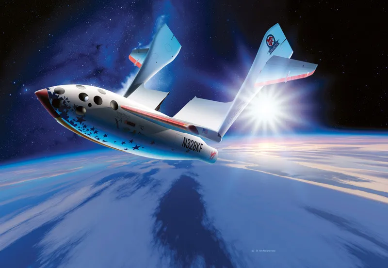 Il rientro della SpaceShipOne nell’atmosfera terrestre. © DETLEV VAN RAVENSWAAY/SCIENCE PHOTO LIBRARY