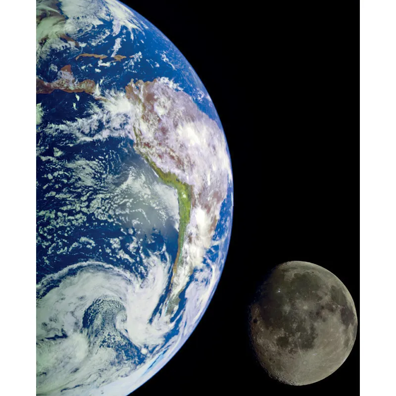 LA NOSTRA CASA NELLO SPAZIO. La nostra bella Terra, con la nostra unica Luna. © NASA/courtesy of nasaimages.org.