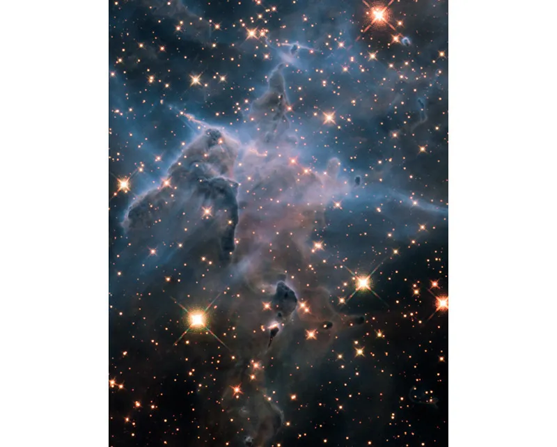 Un’immagine ai raggi infrarossi, i cui colori segnalano diverse lunghezze d’onda. © NASA, ESA, and M. Livio and the Hubble 20th Anniversary Team (STScI).