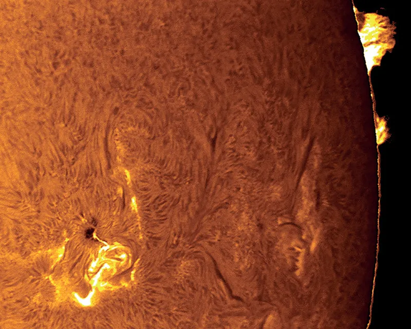 Una macchia solare. © Greg Piepol (Sungazer.net)
