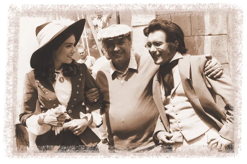 1970, io e Romina con il mitico regista Ettore Pizzarotti sul set di Angeli senza Paradiso incentrato sulla figura di Franz Schubert.