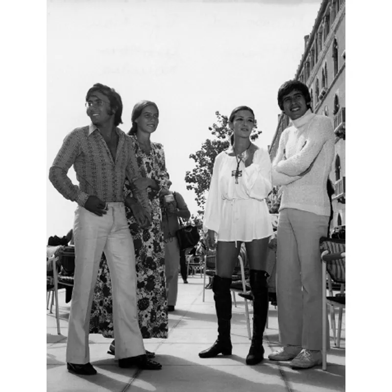 Venezia, 1971, io e Romina insieme a Gianni Morandi e Laura Efrikian. (© Gino Baldani/DFP)