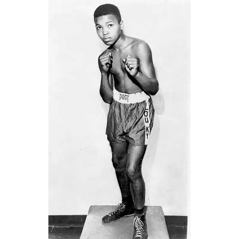 Cassius Clay a dodici anni.