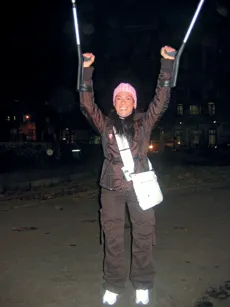 Dicembre 2005. Sono tornata a Milano. Anche se per pochi secondi, più o meno sto in piedi!