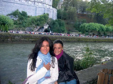 Uno dei numerosi viaggi a Lourdes, insieme all’Unitalsi, ma soprattutto con la mia migliore amica Fely.