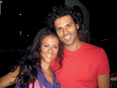 Con Antonio, il mio amore. 