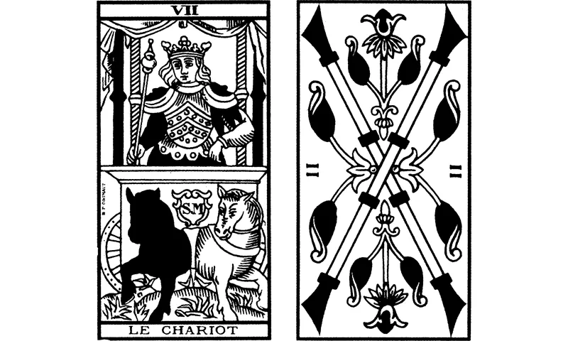 Il Carro, Due di Bastoni