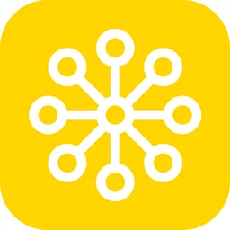 Icona. Una piccola circonferenza a cui sono collegate con una linea altre otto circonferenze