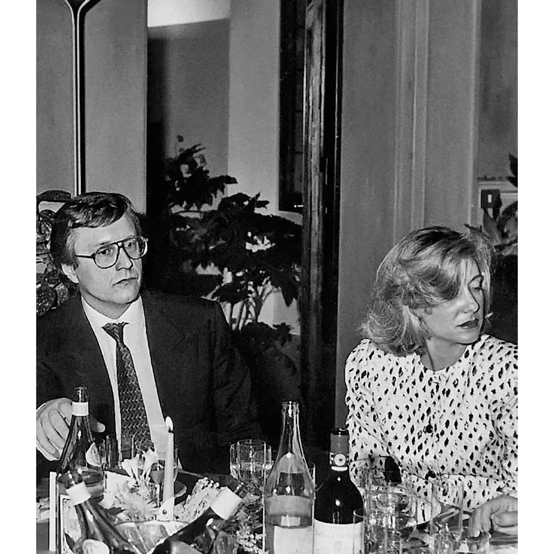 Con mio cugino Maurizio.