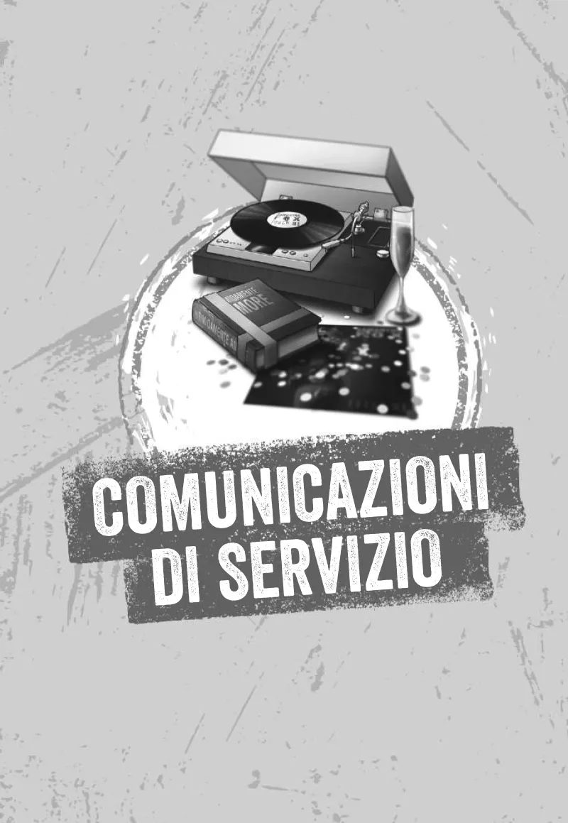 COMUNICAZIONI DI SERVIZIO