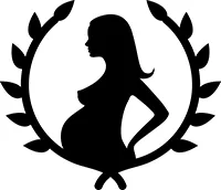 Silhouette di una donna incinta
