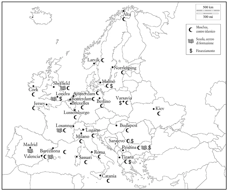 Le partecipazioni di Qatar Charity in Europa.