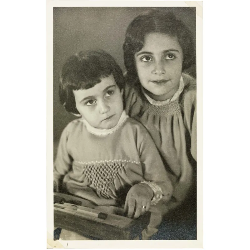 Margot e Anne ad Aquisgrana, ottobre 1933.