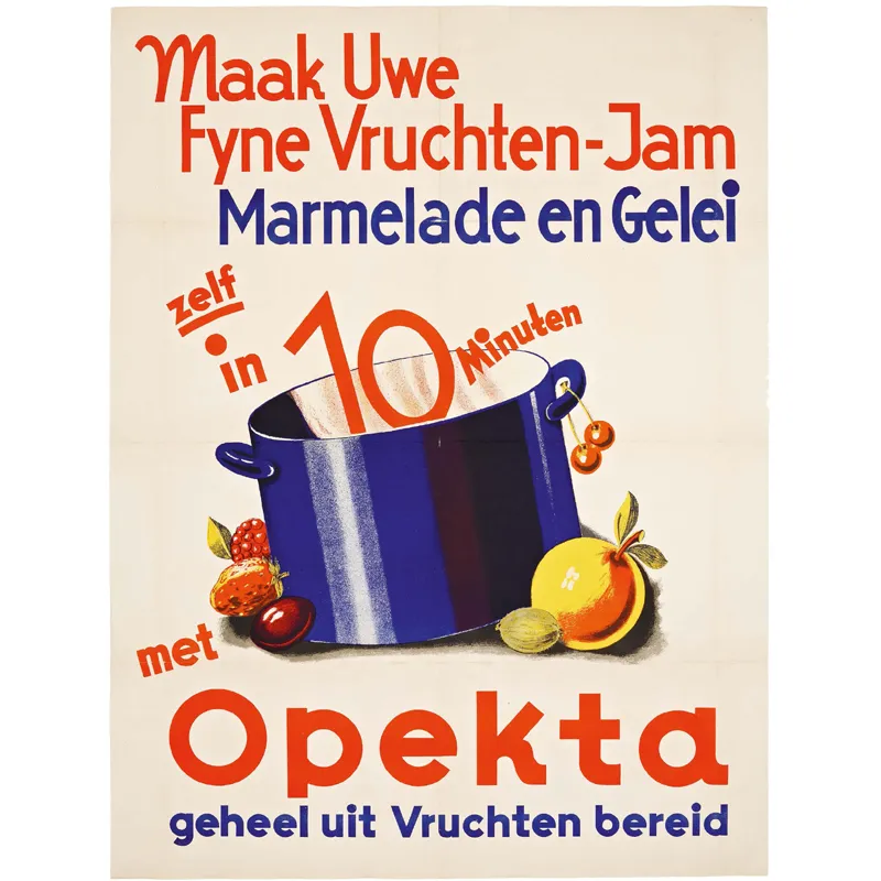 Manifesto pubblicitario per Opekta.