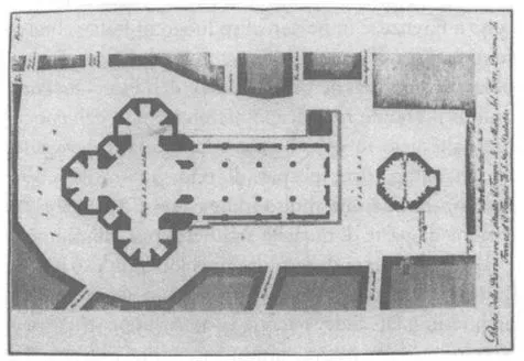 2. Pianta della piazza di Santa Maria del Fiore di Bernardo Sansone Sgrilli. 