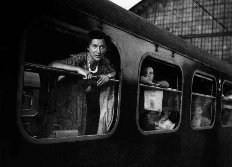 Selma in partenza per Londra (novembre 1945).