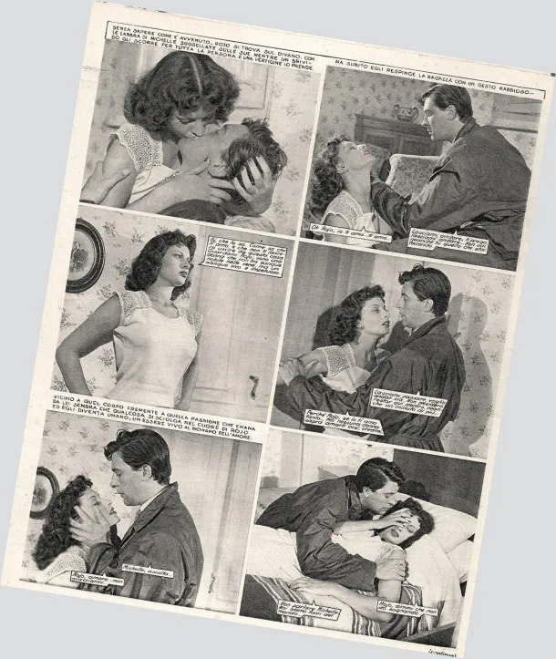 Una copia di «Sogno» del 4 novembre 1951 che dedicai a mammina. Allora mi attribuirono lo pseudonimo Sofia Lazzaro. All’interno, una puntata di Principessa in esilio in cui interpretavo Michelle Dumas, «un tipo di ragazza selvaggia e scontrosa» che cerca di conquistare il bel principe Rojo.