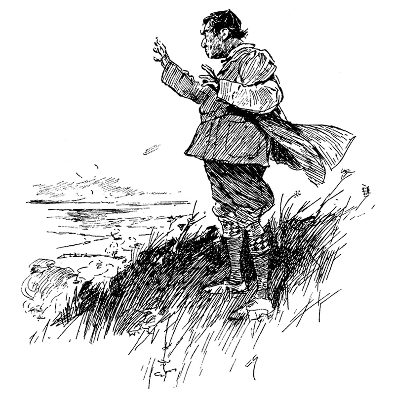 Gesticolava, agitando braccia e mani e dondolando il capo