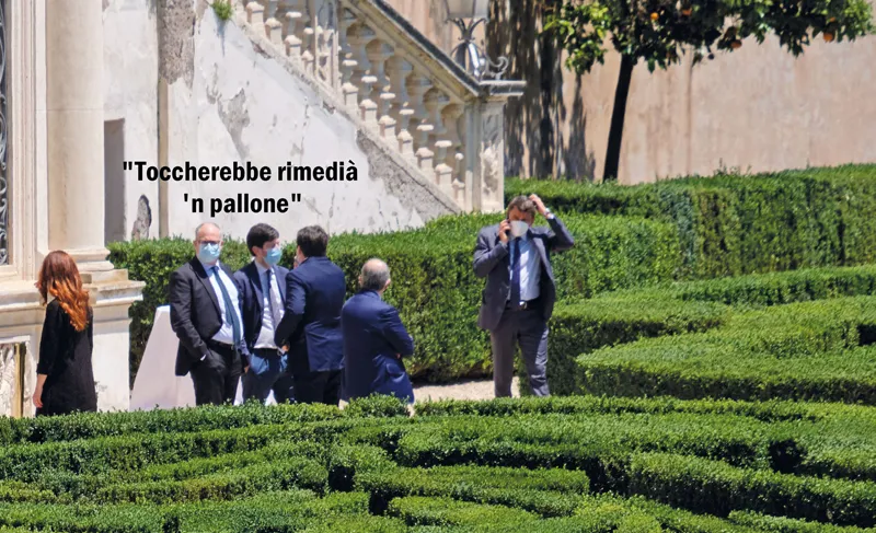 Al via gli Stati generali a Villa Pamphilj. Un momento di pausa. © LaPresse / Mauro Scrobogna