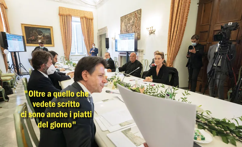 Tavolo di lavoro agli Stati generali. © LaPresse / Filippo Attili