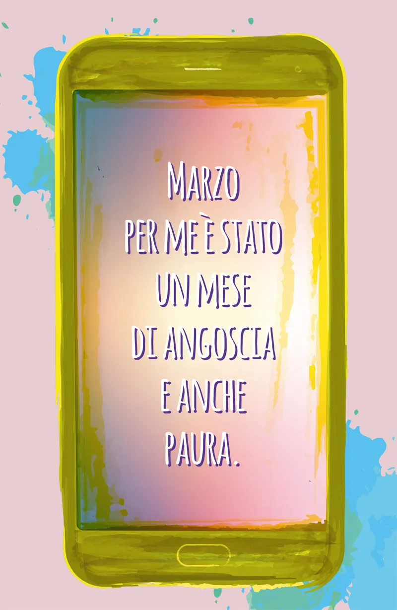 MARZO PER ME È STATO UN MESE DI ANGOSCIA E ANCHE PAURA.